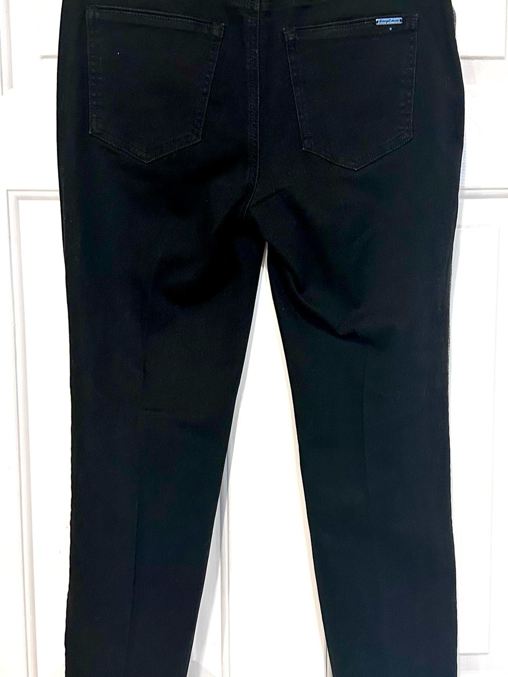 Tommy Bahama Boracay Beach High-Rise Ankle Jeans Metallic Stripe Quiet Luxury - Picture 4 of 9